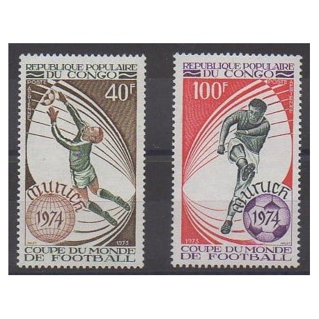 Congo (République du) - 1973 - No PA179/PA180 - Coupe du monde de football