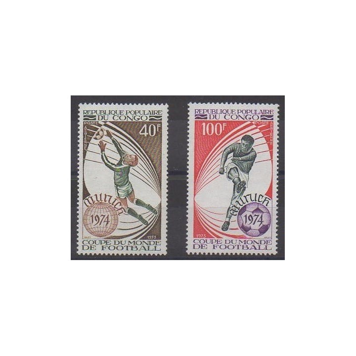Buy these stamps of Republic of Congo of the year 1973 (Nb PA179/PA180).