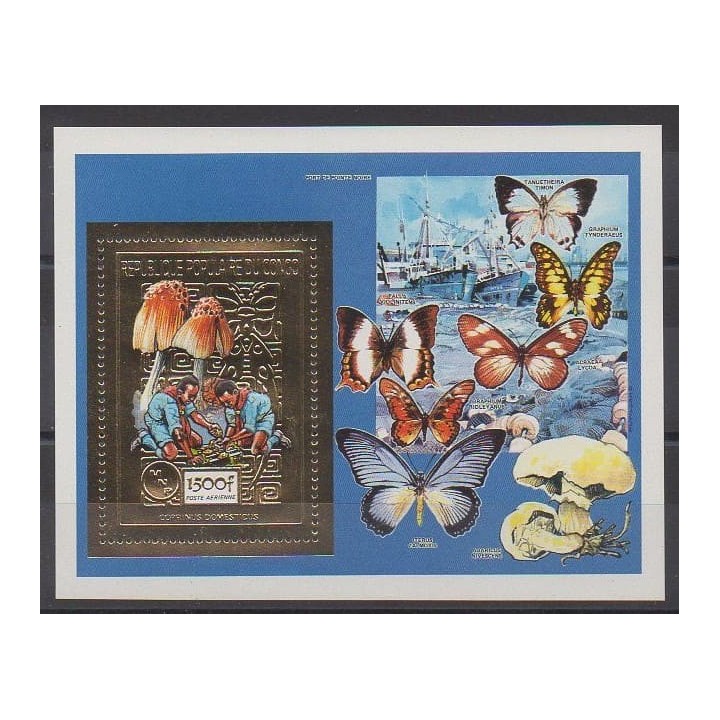 Buy this souvenir sheet  of Republic of Congo of the year 1990 (Nb BF Or).