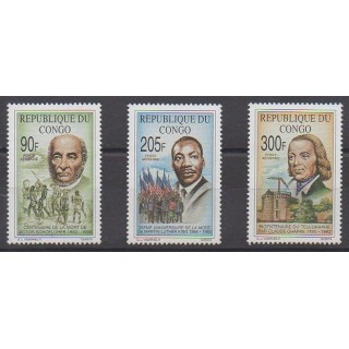 Acheter ces timbres de la République du Congo de l'année 1993 (No PA422/PA424).