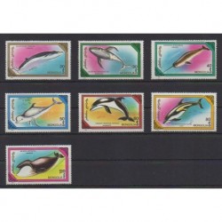 Mongolia - 1990 - Nb 1738/1744 - Mamals - Sea life