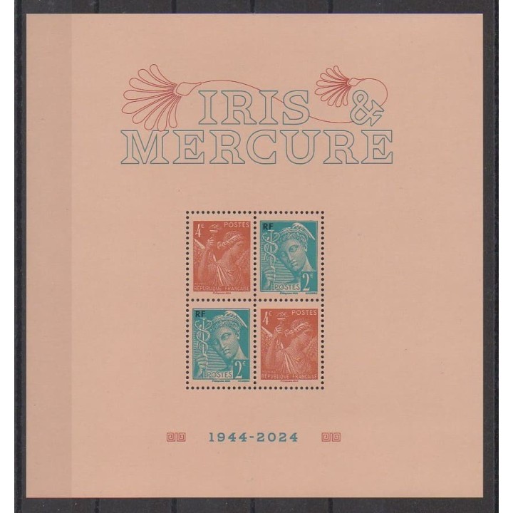 Buy this souvenir sheet  of France of the year 2024 (Nb BF Iris et Mercure).
