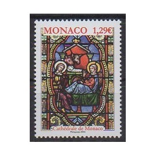 Acheter ce timbre de Monaco de l'année 2024 (Cathédrale de Monaco).