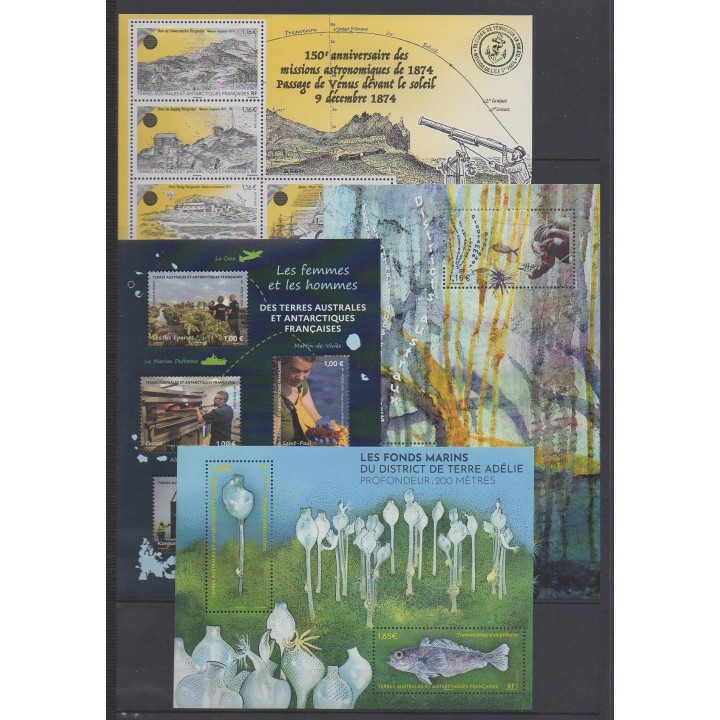 Buy the stamps and the 5 souvenir sheets of FSAL of the year 2024 (Nb 1070/1101).