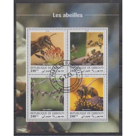 Djibouti - 2018 - No 2204/2207 - Insectes - Oblitérés