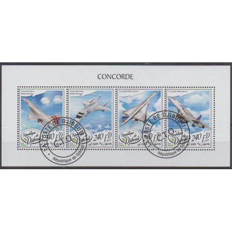 Djibouti - 2018 - No 1848/1851 - Aviation - Oblitérés