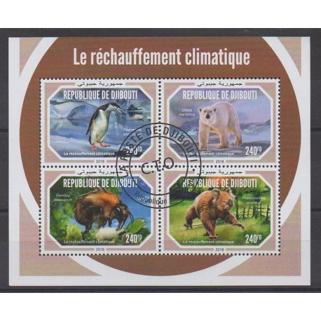 Djibouti - 2018 - Nb 2261/2264 - Environment - Animals - Used