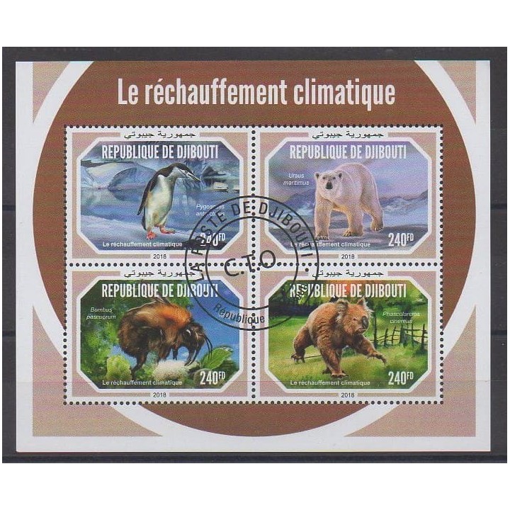 Acheter cette série de timbres de Djibouti de l'année 2018 (No 2261/2264). - Oblitéré
