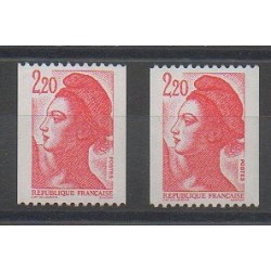 France - Varieties - 1985 - Nb 2379a/2379b
