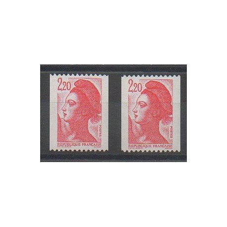 France - Varieties - 1985 - Nb 2379a/2379b