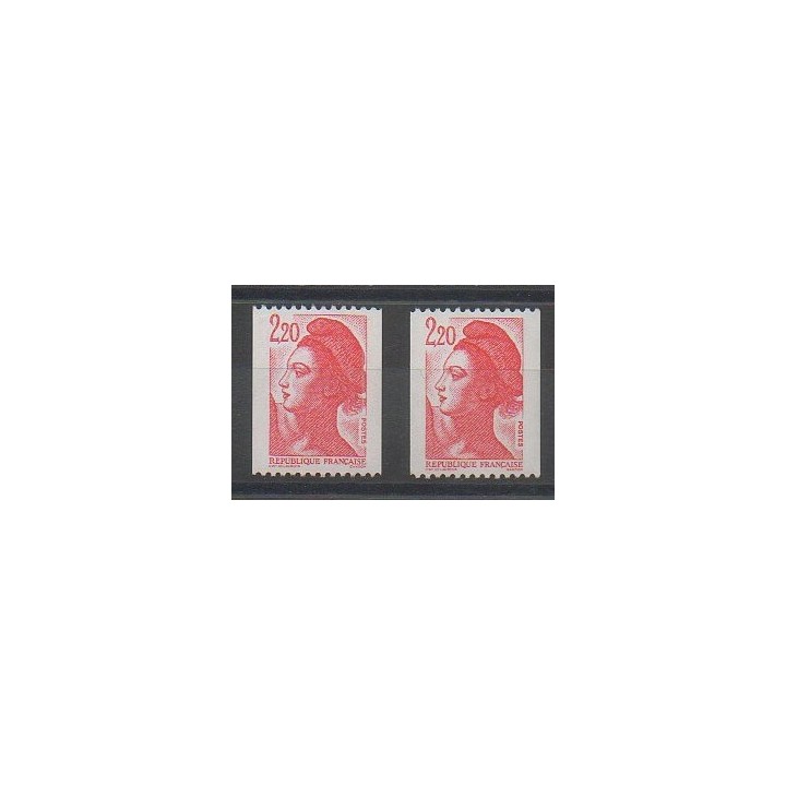 Stamps - France - Varieties - 1985 - Nb 2379a/2379b
