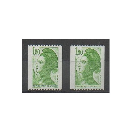 France - Varieties - 1985 - Nb 2378a/2378b