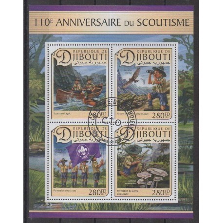 Djibouti - 2017 - No 1444/1447 - Scoutisme - Oblitérés