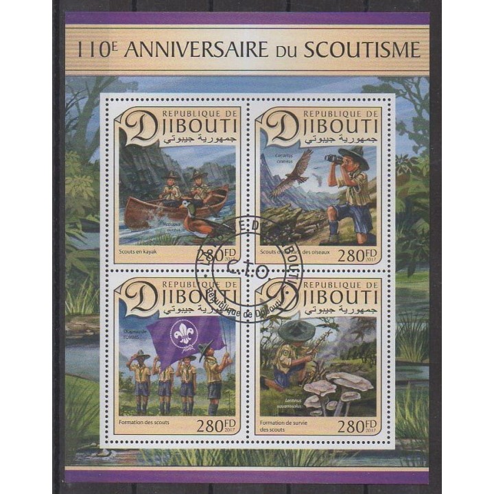 Acheter cette série de timbres de Djibouti de l'année 2017 (No 1444/1447). - Oblitéré