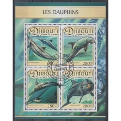 Djibouti - 2017 - Nb 1380/1383 - Mamals - Sea life - Used