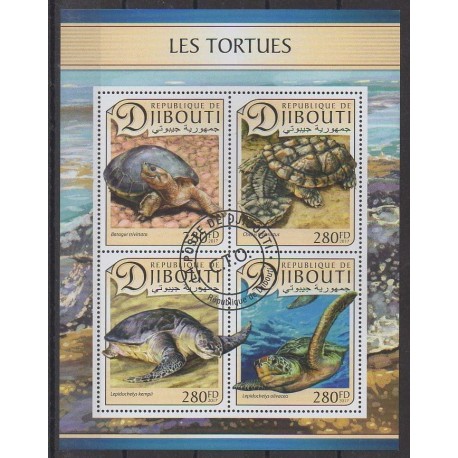 Djibouti - 2017 - Nb 1368/1371 - Turtles - Used