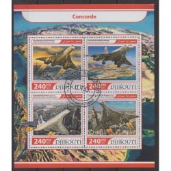 Djibouti - 2017 - Nb 1460/1463 - Planes - Used