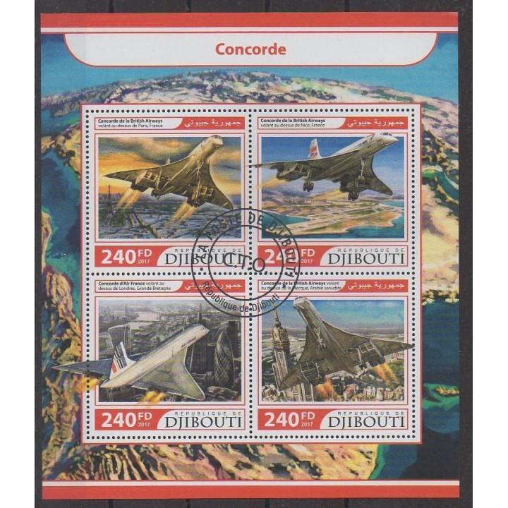 Acheter cette série de timbres de Djibouti de l'année 2017 (No 1460/1463). - Oblitéré