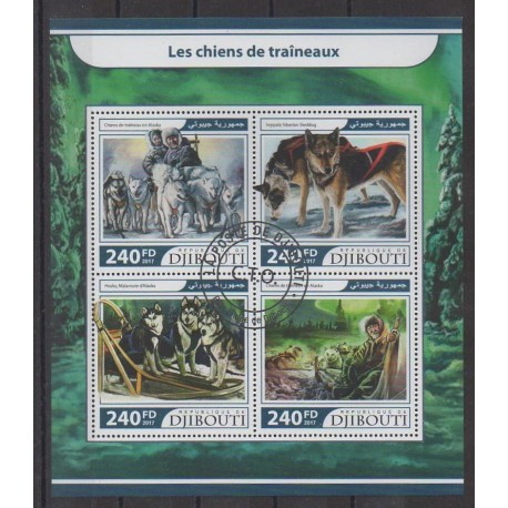 Djibouti - 2017 - No 1480/1483 - Chiens - Oblitérés