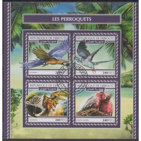 Djibouti - 2017 - No 1808/1811 - Oiseaux - Oblitérés