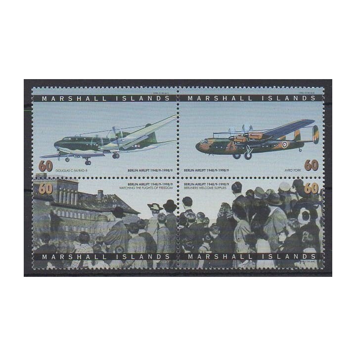 Acheter cette série de timbres de Marshall de l'année 1998 (No 936/939).