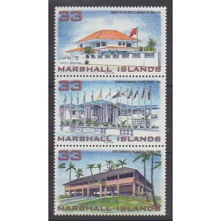 Acheter cette série de timbres de Marshall de l'année 1998 (No 1019/1021).