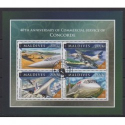 Maldives - 2016 - Nb 5550/5553 - Planes - Used