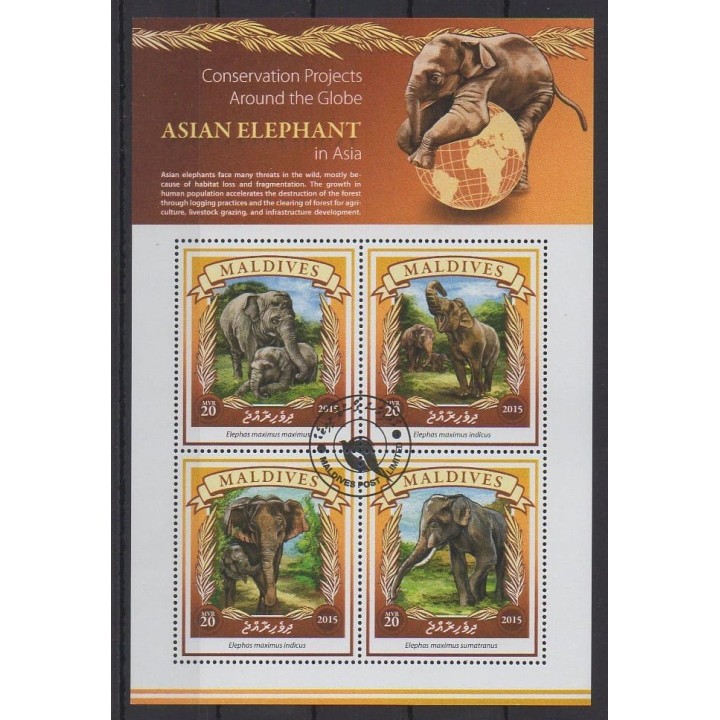 Buy this set of stamps of Maldives of the year 2015 (Nb 4885/4888). - Used