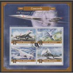 Maldives - 2015 - Nb 5053/5056 - Planes - Used