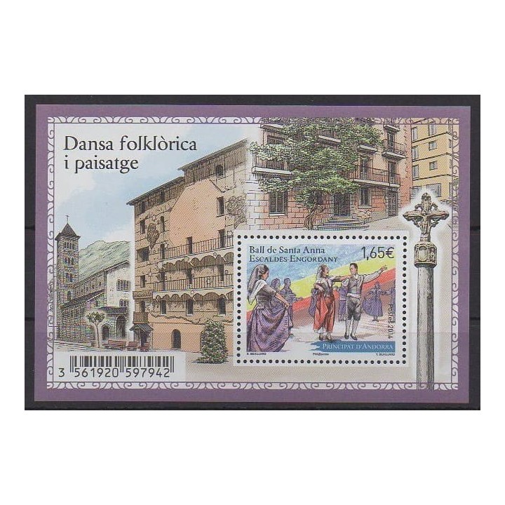 Buy this souvenir sheet  of French Andorra of the year 2014 (Nb F757).