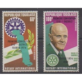 Buy these stamps of Togo of the year 1974 (Nb PA214/PA215).