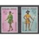 Togo - 1974 - Nb PA224/PA225 - Costumes - Uniforms - Fashion - Postal Service