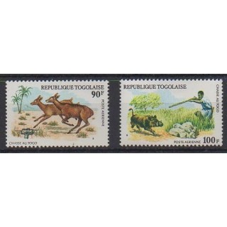 Acheter ces timbres du Togo de l'année 1975 (No PA252/PA253).