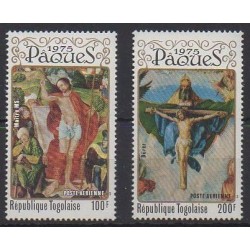 Togo - 1975 - Nb PA248/PA249 - Easter - Paintings