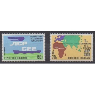 Buy these stamps of Togo of the year 1976 (Nb PA276/PA277).