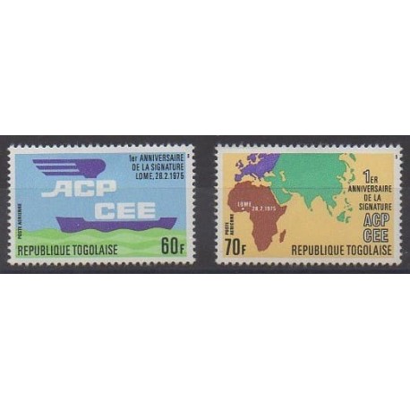 Togo - 1976 - Nb PA276/PA277 - Various Historics Themes