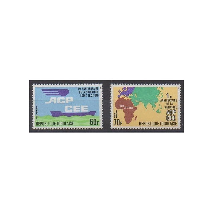Buy these stamps of Togo of the year 1976 (Nb PA276/PA277).