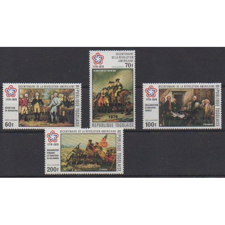 Acheter ces timbres du Togo de l'année 1976 (No PA283/PA286).