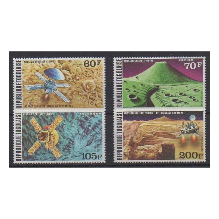 Acheter ces timbres du Togo de l'année 1976 (No PA288/PA291).