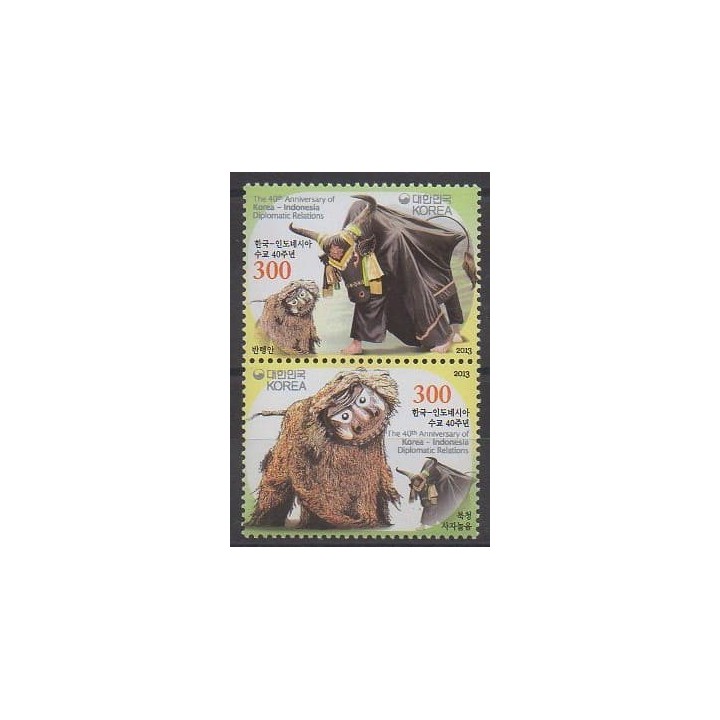 Buy this set of stamps of South Korea of the year 2013 (Nb 2741/2742).