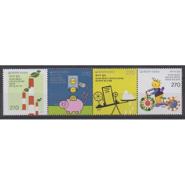 Acheter cette série de timbres de Corée du Sud de l'année 2013 (No 2728/2731).