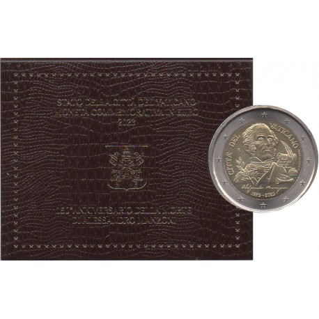 2 euro commémorative - Vatican - 2023 - 150th Anniversary of the death of Alessandro Manzoni - BU