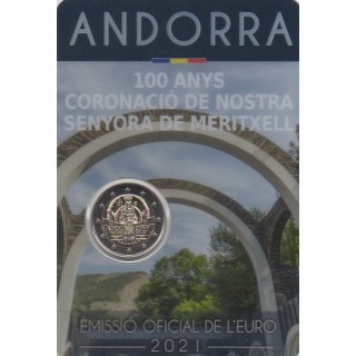 2 euro commémorative - Andorra - 2021 - Centenary of the coronation of Our Lady of Meritxell - BU