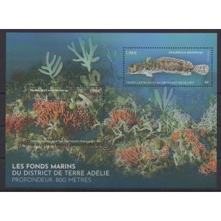 Acheter ce bloc-feuillet des Terres Australes et Antarctiques Françaises de l'année 2025 (No BF Les fonds marins).