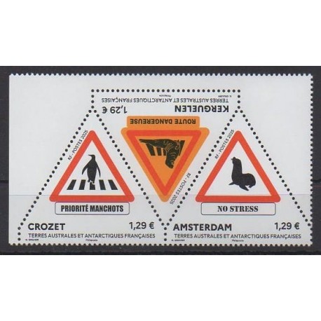 French Southern and Antarctic Territories - Post - 2025 - panneaux de signalisation