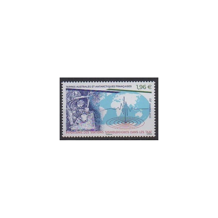Buy this stamp of FSAL of the year 2025 (Stations sismologiques).