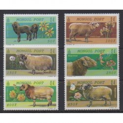 Mongolia - 1999 - Nb 2408/2413 - Mamals