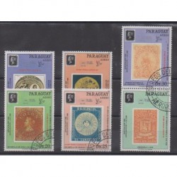 Paraguay - 1989 - No PA1152/PA1156 - Timbres sur timbres - Oblitérés