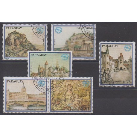 Paraguay - 1990 - Nb PA1177/PA1181 - Paintings - Used