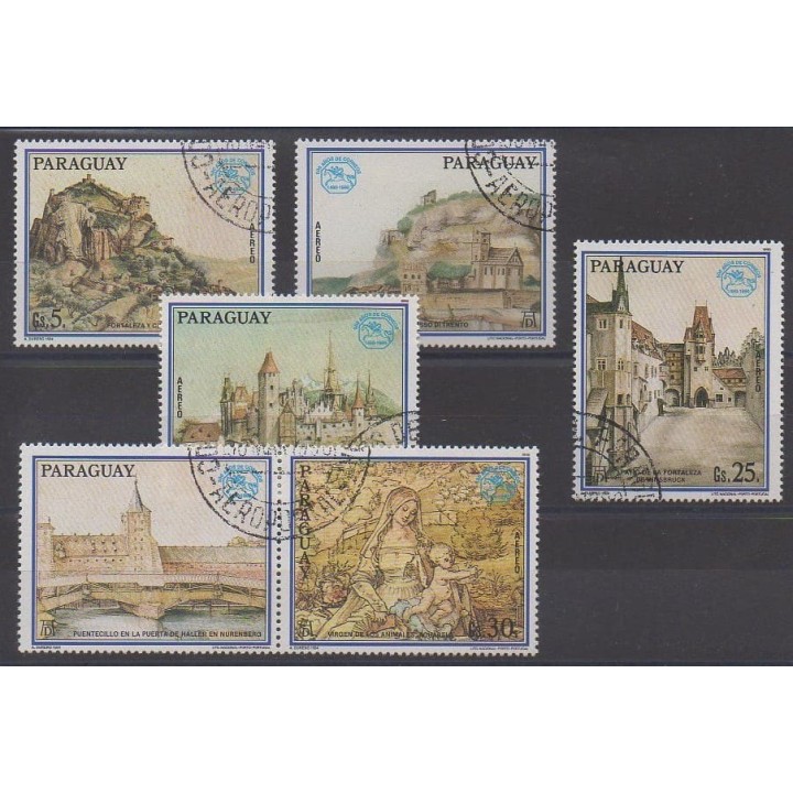 Buy these stamps of Paraguay of the year 1990 (Nb PA1177/PA1181). - Used